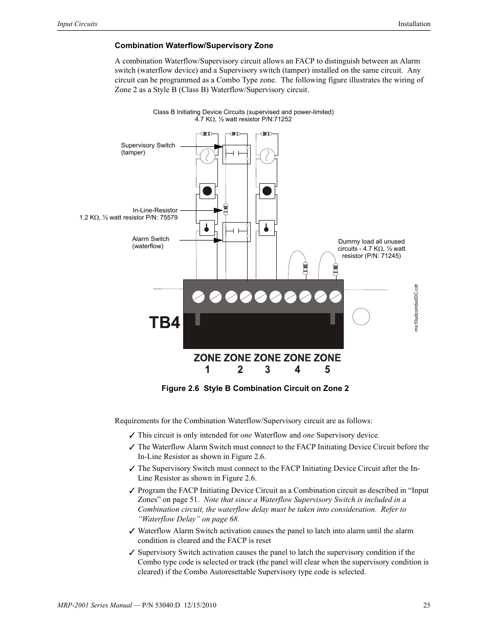 Fire-Lite MRP-2001C PRE-ACTION/DELUGE CONTROL PANEL User Manual | Page 25 / 144