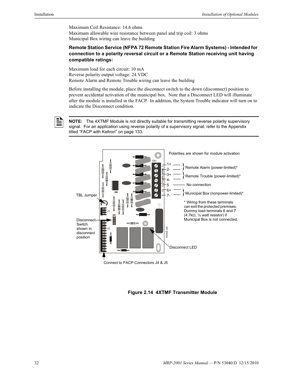 Fire-Lite MRP-2001C PRE-ACTION/DELUGE CONTROL PANEL User Manual | Page 32 / 144