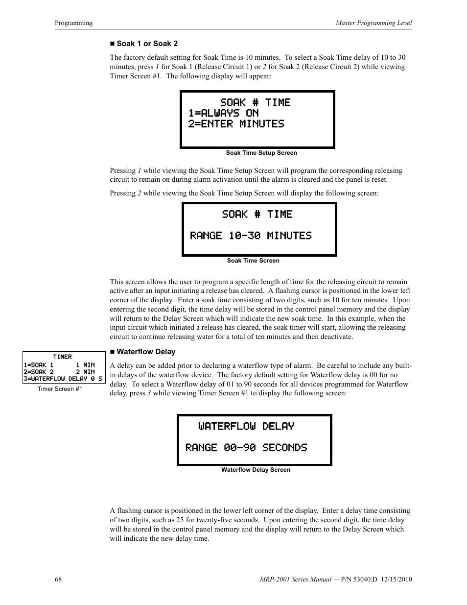 Fire-Lite MRP-2001C PRE-ACTION/DELUGE CONTROL PANEL User Manual | Page 68 / 144