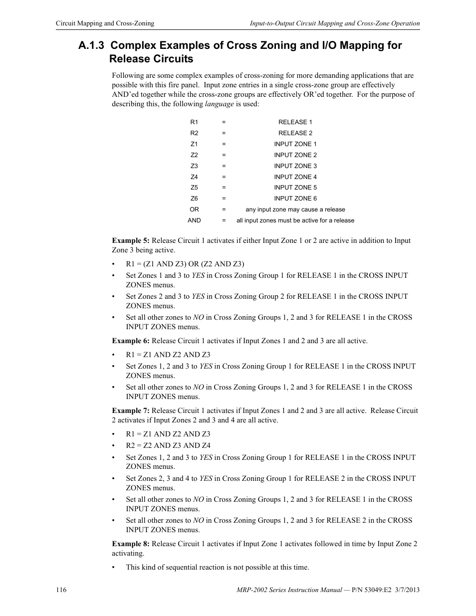 Fire-Lite MRP-2002C Agent Release Control Panel User Manual | Page 116 / 176