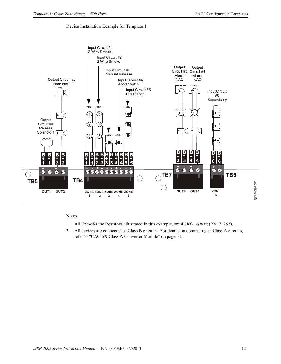 Fire-Lite MRP-2002C Agent Release Control Panel User Manual | Page 121 / 176