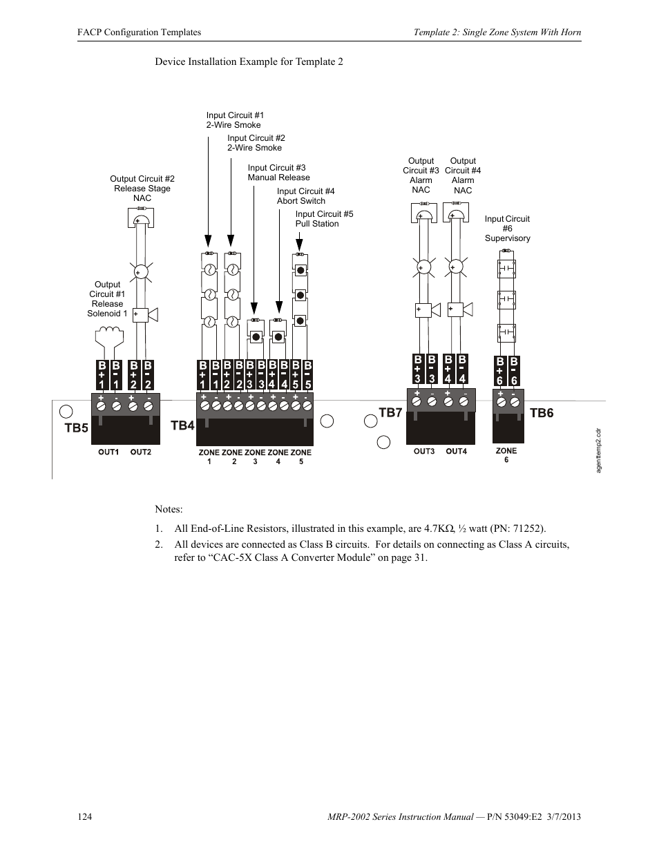 Fire-Lite MRP-2002C Agent Release Control Panel User Manual | Page 124 / 176
