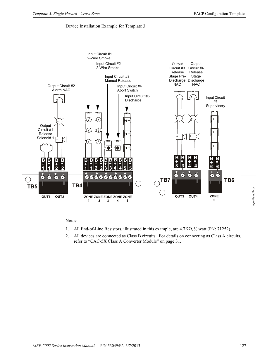 Fire-Lite MRP-2002C Agent Release Control Panel User Manual | Page 127 / 176