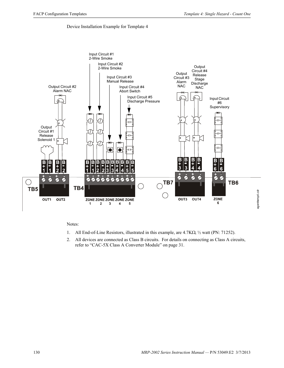 Fire-Lite MRP-2002C Agent Release Control Panel User Manual | Page 130 / 176