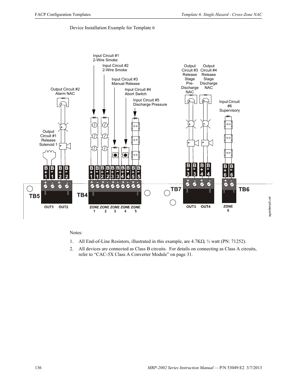Fire-Lite MRP-2002C Agent Release Control Panel User Manual | Page 136 / 176
