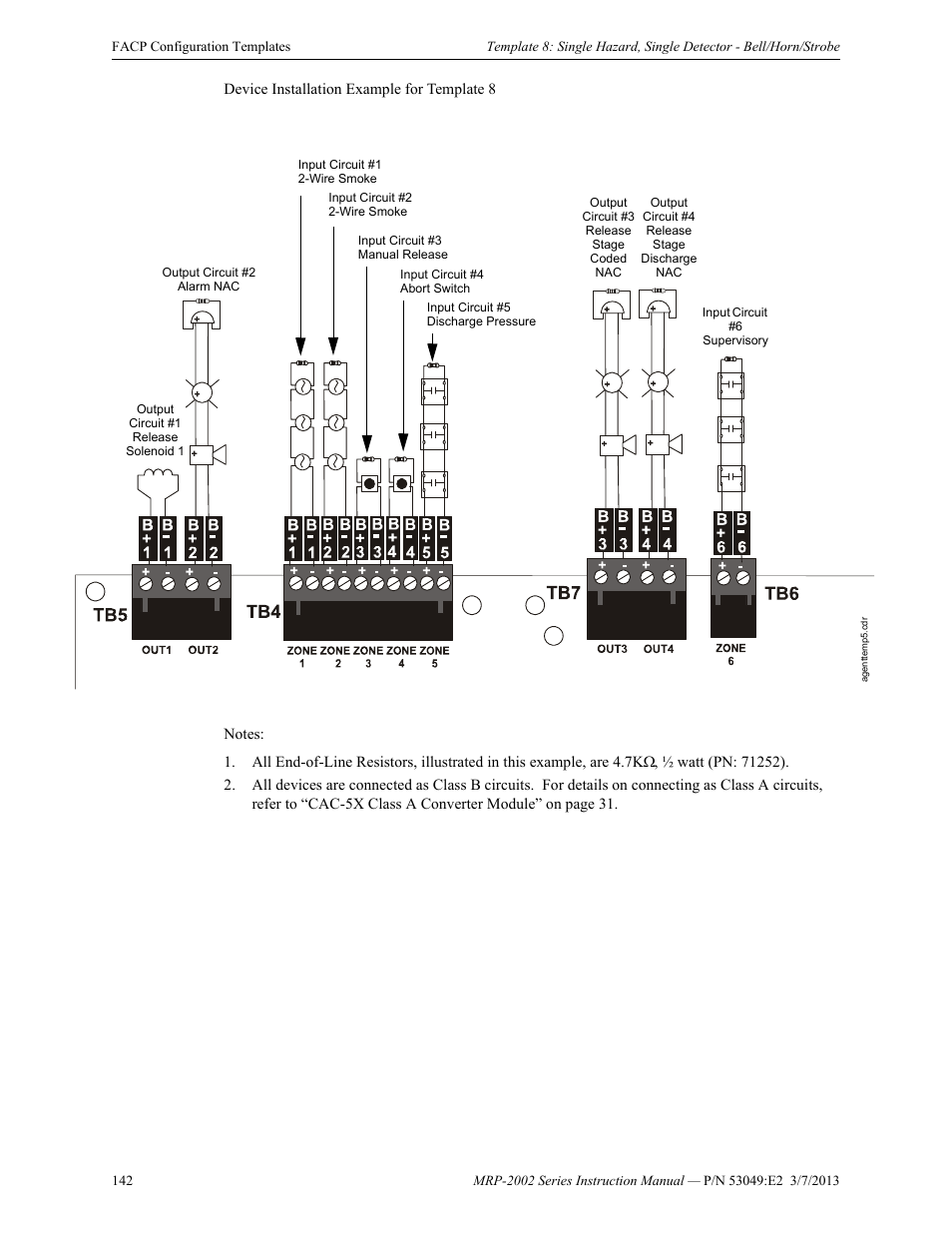 Fire-Lite MRP-2002C Agent Release Control Panel User Manual | Page 142 / 176