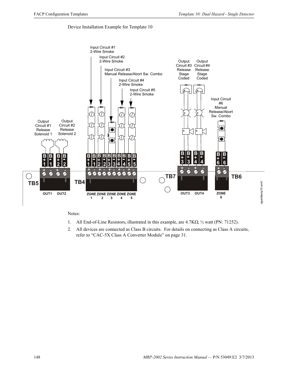Fire-Lite MRP-2002C Agent Release Control Panel User Manual | Page 148 / 176