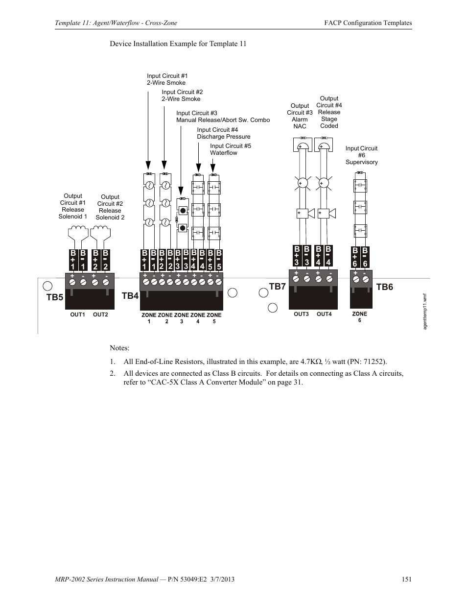 Fire-Lite MRP-2002C Agent Release Control Panel User Manual | Page 151 / 176