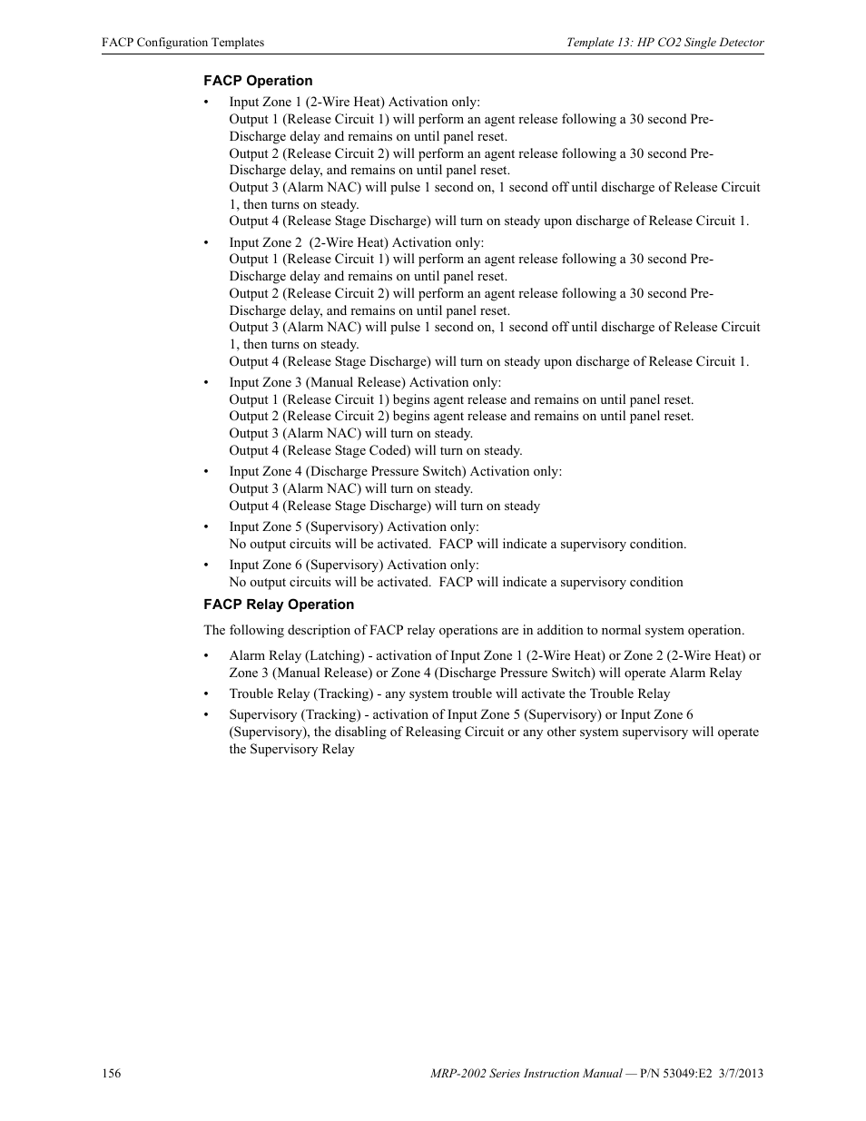 Fire-Lite MRP-2002C Agent Release Control Panel User Manual | Page 156 / 176