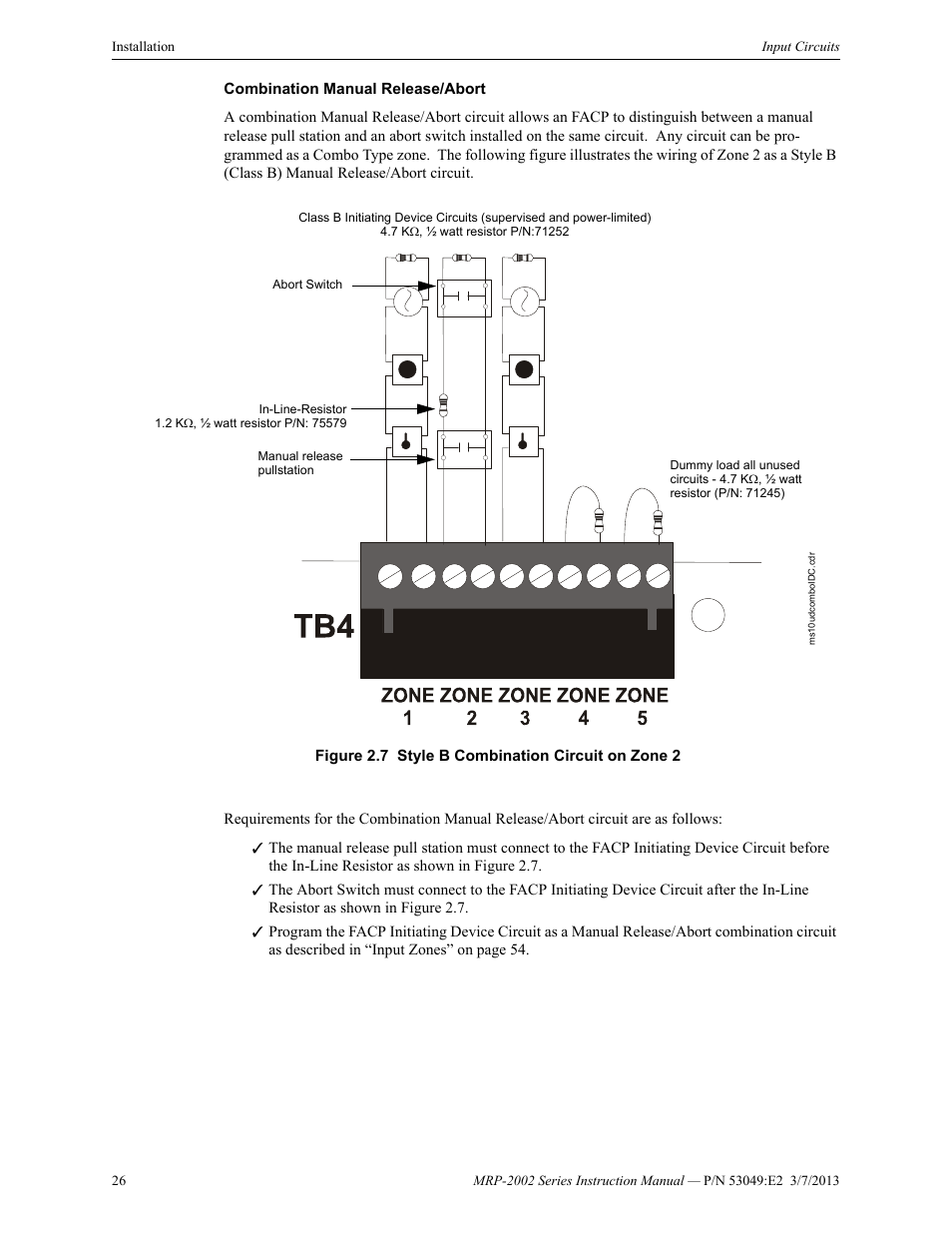 Fire-Lite MRP-2002C Agent Release Control Panel User Manual | Page 26 / 176