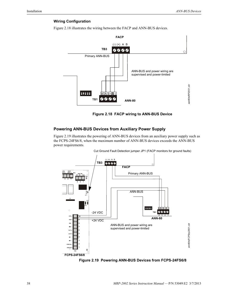 Fire-Lite MRP-2002C Agent Release Control Panel User Manual | Page 38 / 176