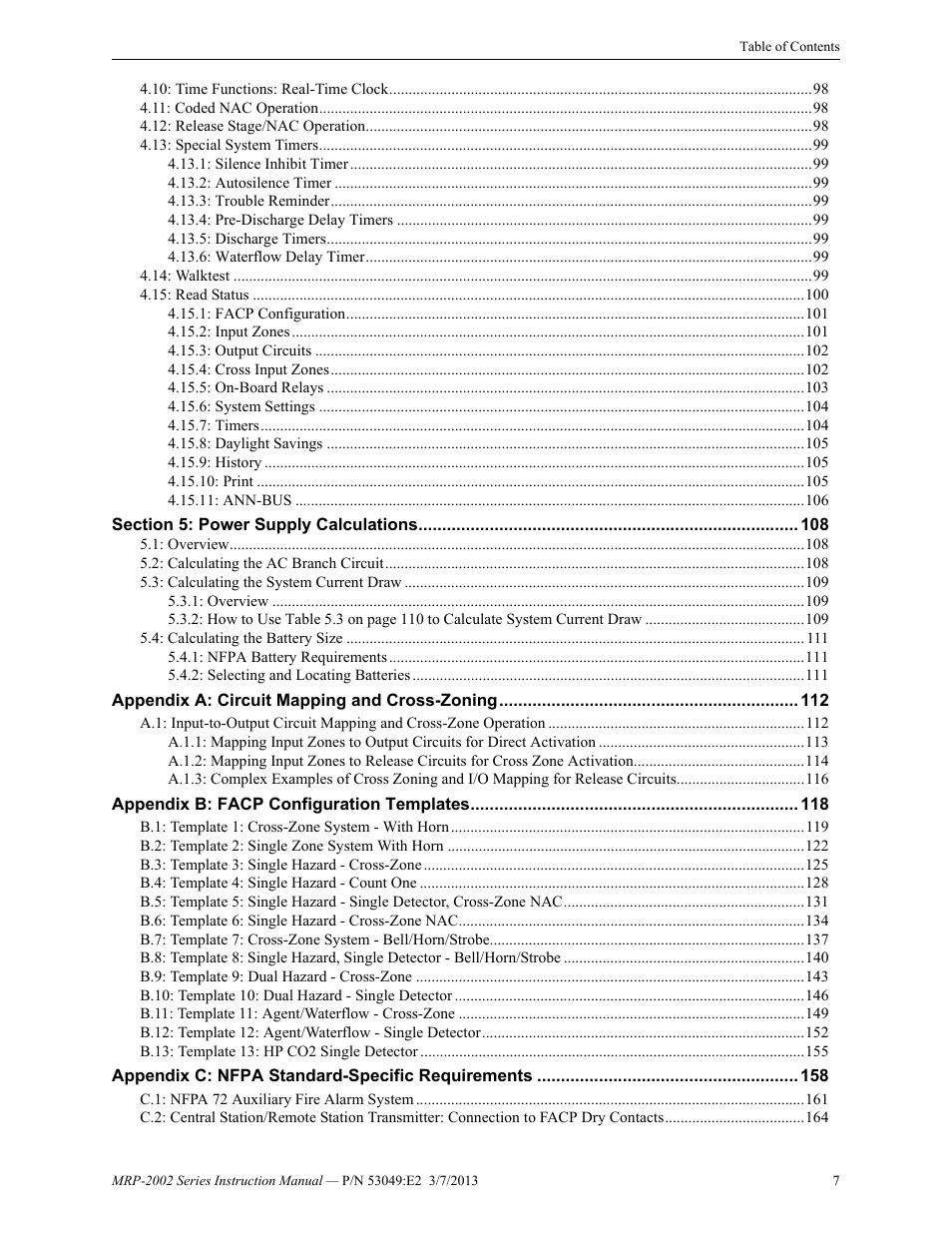Fire-Lite MRP-2002C Agent Release Control Panel User Manual | Page 7 / 176