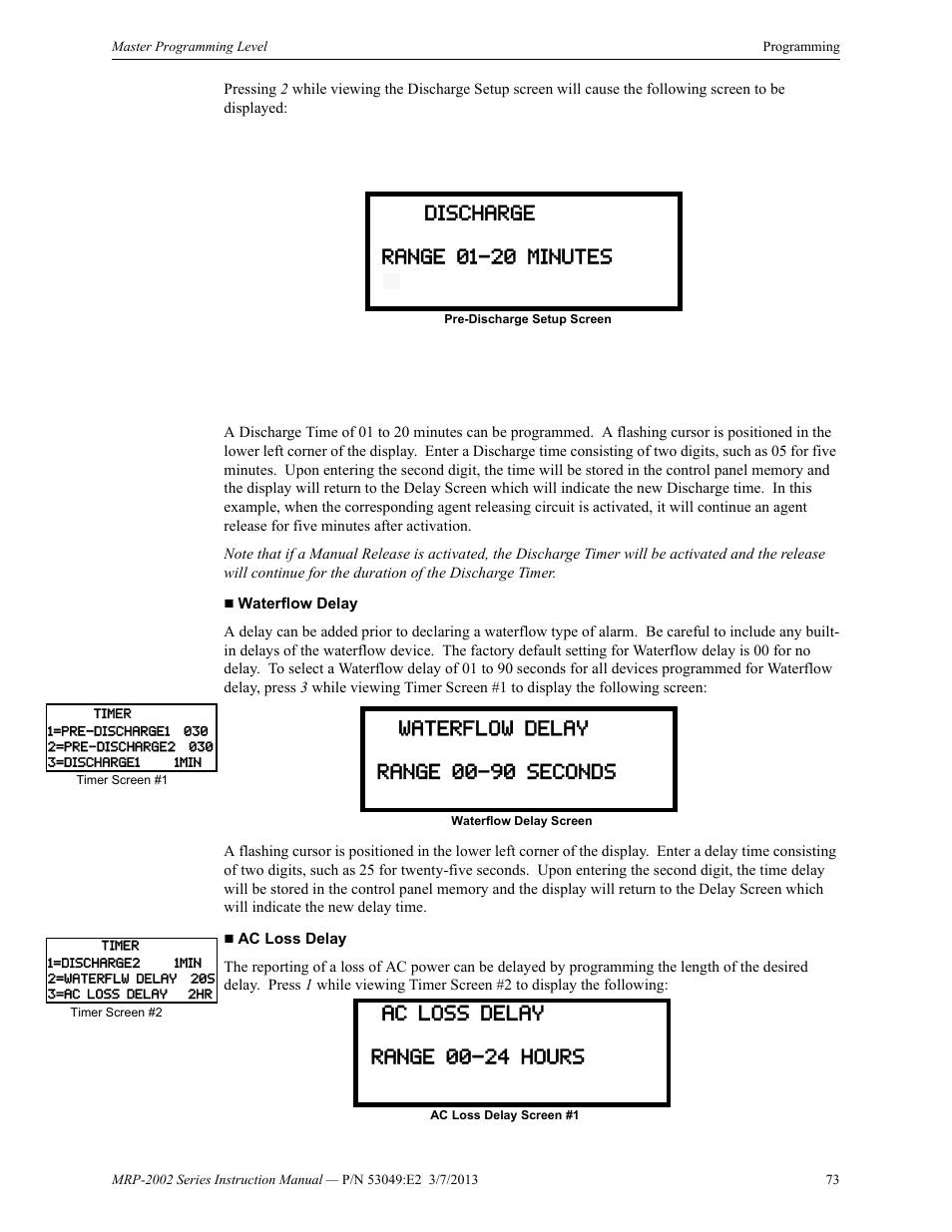 Fire-Lite MRP-2002C Agent Release Control Panel User Manual | Page 73 / 176