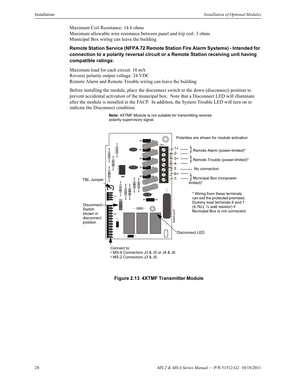 Fire-Lite MS-4E Fire Alarm Control Panel User Manual | Page 28 / 56