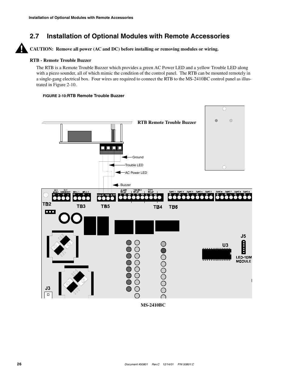 Fire-Lite MS-2410BC Conventional Control Panel User Manual | Page 26 / 64