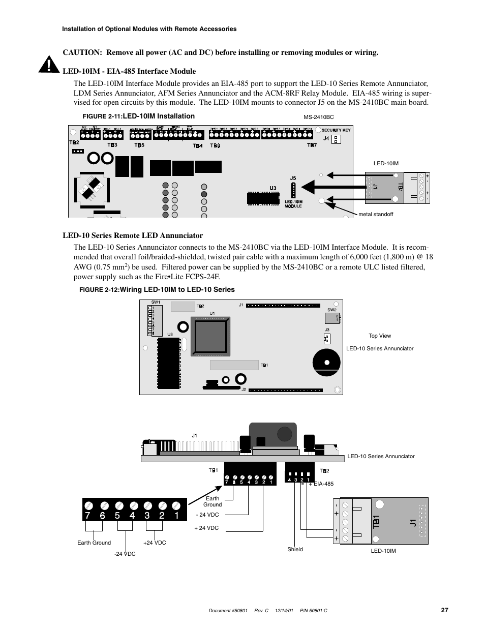 Fire-Lite MS-2410BC Conventional Control Panel User Manual | Page 27 / 64