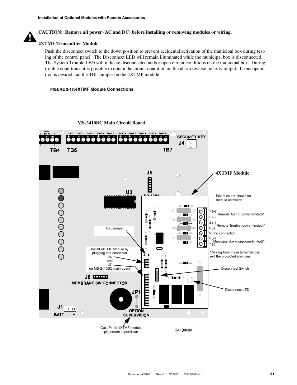 Fire-Lite MS-2410BC Conventional Control Panel User Manual | Page 31 / 64