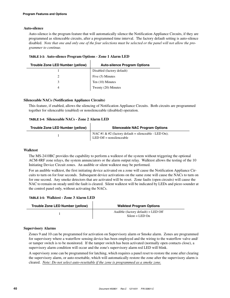 Fire-Lite MS-2410BC Conventional Control Panel User Manual | Page 40 / 64