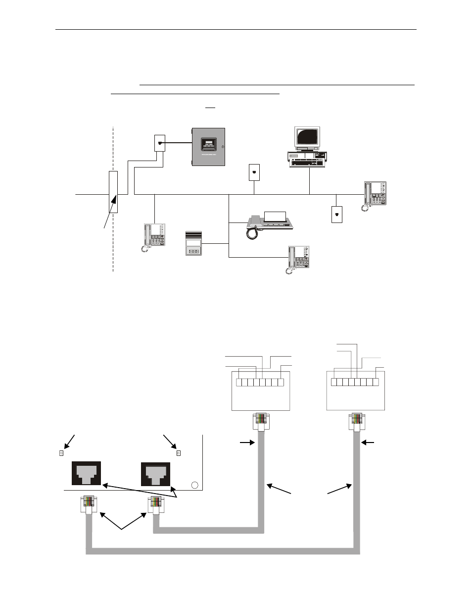 6 digital communicator, Digital communicator, Figure 2.13 wiring phone jacks | Fire-Lite MS-10UD Series FACP User Manual | Page 36 / 144