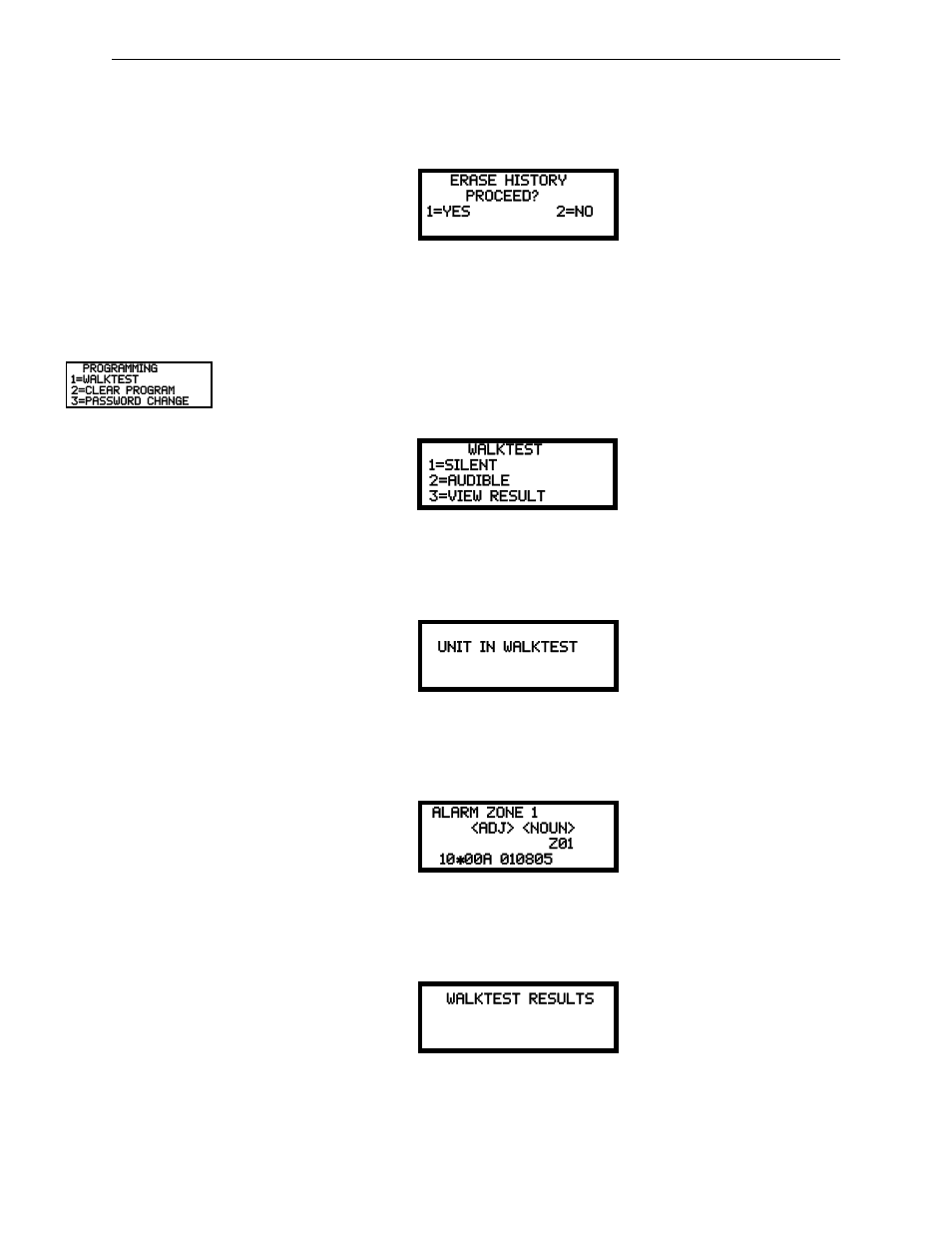 Erase history, 7 walktest, Walktest | Fire-Lite MS-10UD Series FACP User Manual | Page 91 / 144