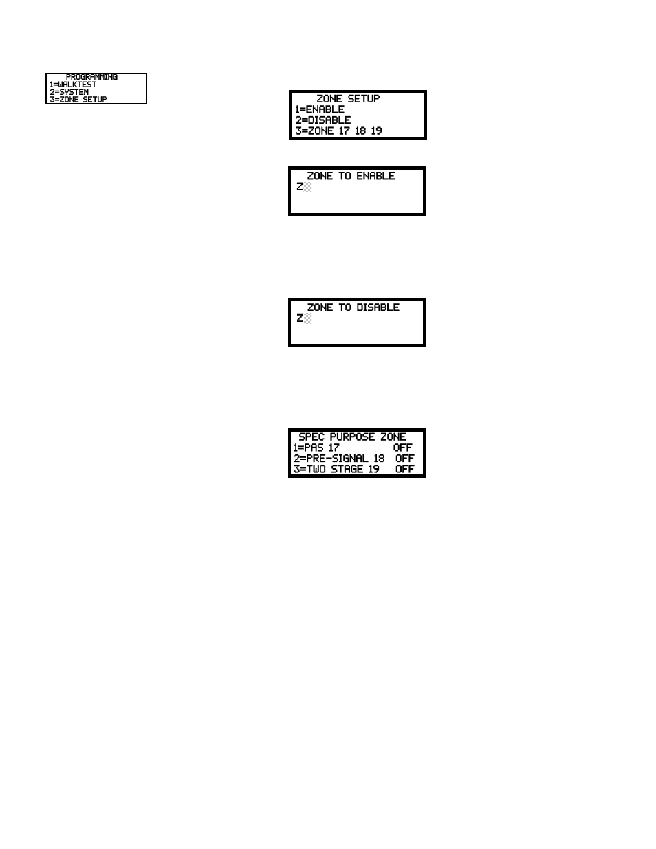 6 zone setup, Zone setup | Fire-Lite MS-9050UDC Addressable Fire Alarm Control Panel User Manual | Page 124 / 192