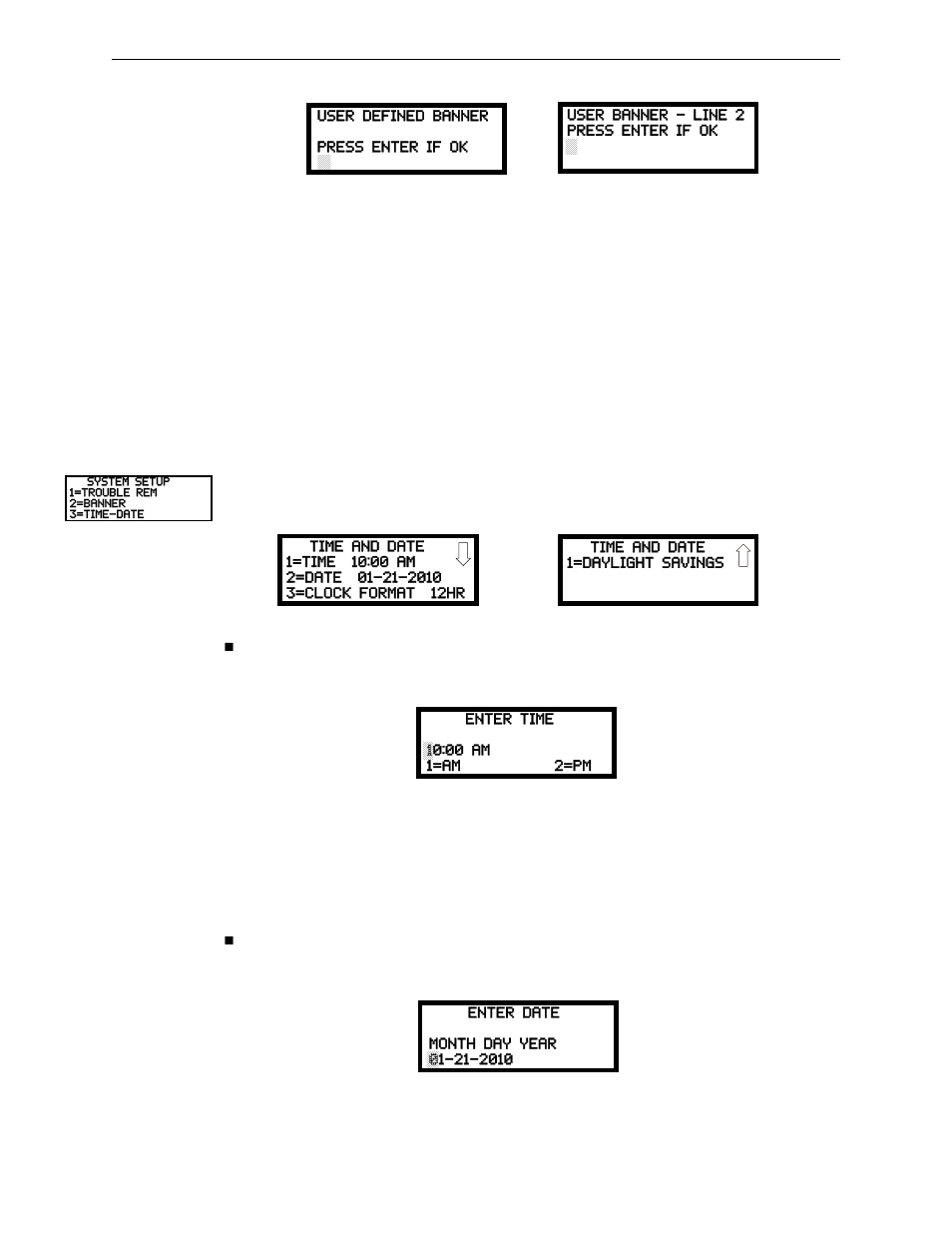 Time-date | Fire-Lite MS-9050UDC Addressable Fire Alarm Control Panel User Manual | Page 83 / 192