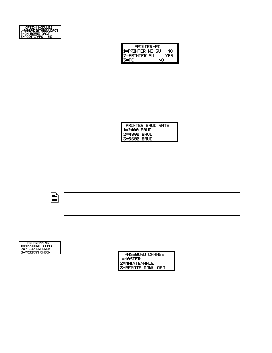 Printer/pc, 10 password change, Password change | Fire-Lite MS-9200UDLSC Addressable Fire Alarm Control Panel User Manual | Page 125 / 200