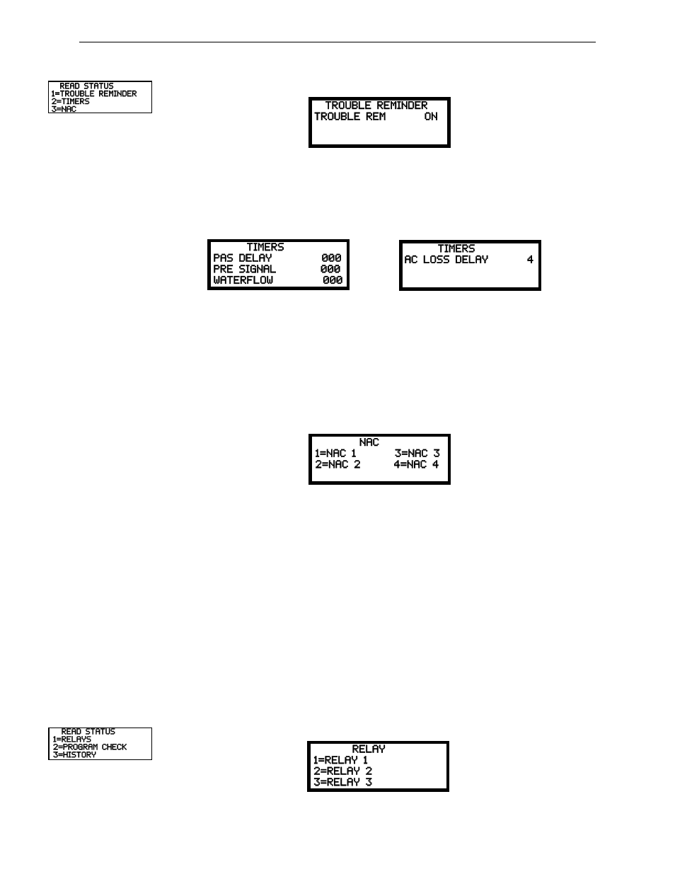 4 trouble reminder, 5 timers, 6 nac | 7 relays | Fire-Lite MS-9200UDLSC Addressable Fire Alarm Control Panel User Manual | Page 147 / 200