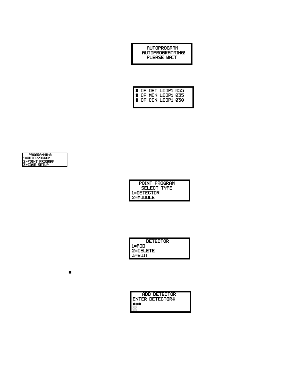 2 point program, Detector programming, Point program | Fire-Lite MS-9200UDLSC Addressable Fire Alarm Control Panel User Manual | Page 67 / 200