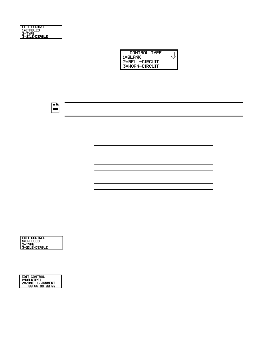 Type, Silenceable, Walktest | Type silenceable | Fire-Lite MS-9200UDLSC Addressable Fire Alarm Control Panel User Manual | Page 83 / 200