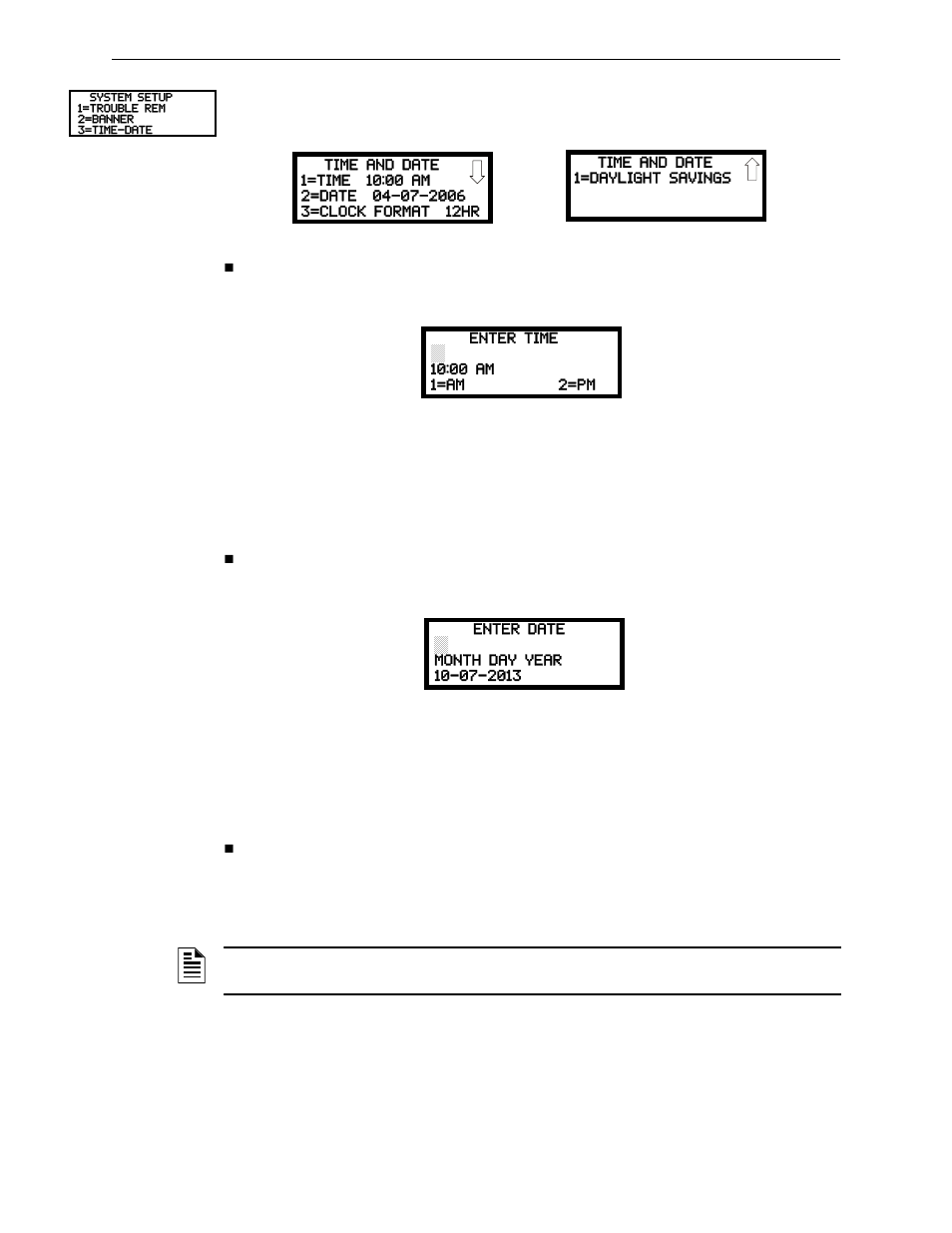 Time-date | Fire-Lite MS-9200UDLSC Addressable Fire Alarm Control Panel User Manual | Page 93 / 200
