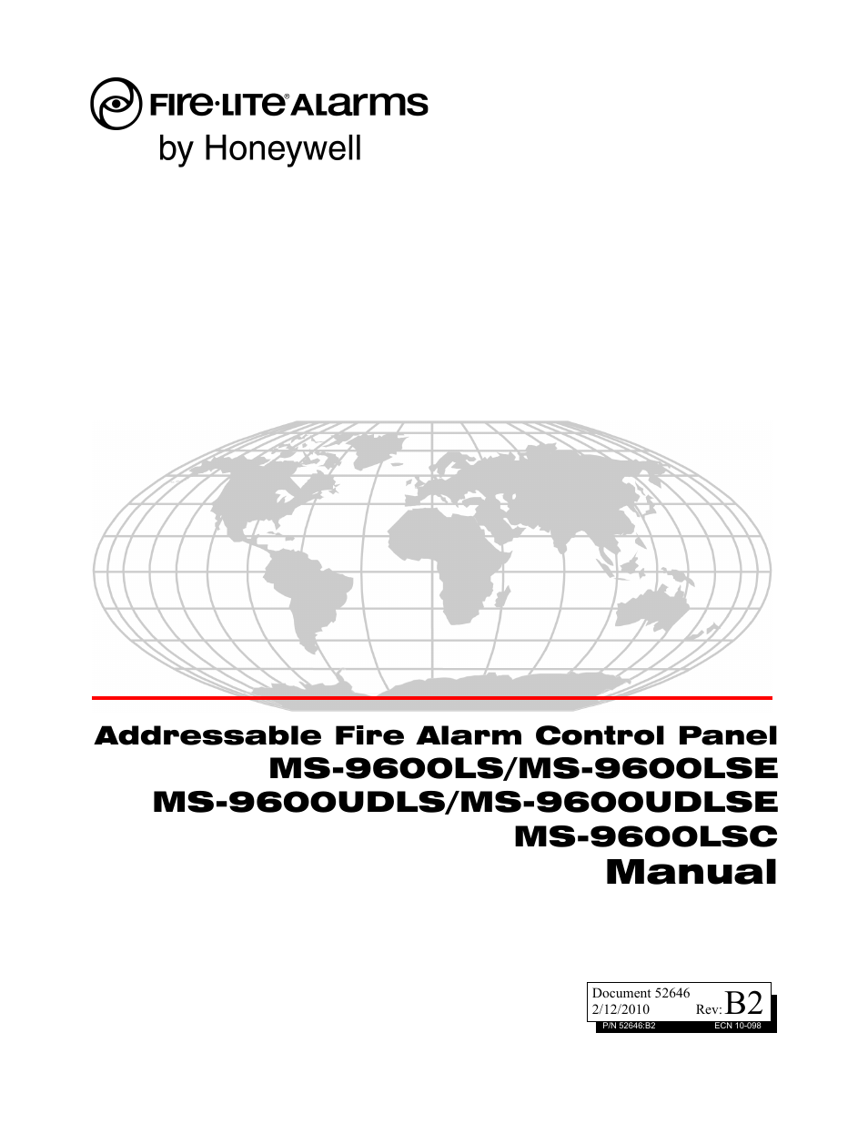 Fire-Lite MS-9600LSC Addressable Fire Alarm Control Panel User Manual | 208 pages