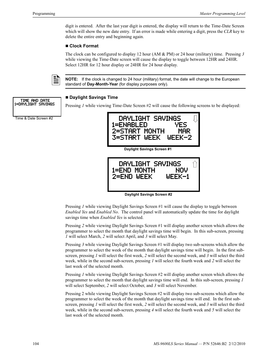 Fire-Lite MS-9600LSC Addressable Fire Alarm Control Panel User Manual | Page 104 / 208