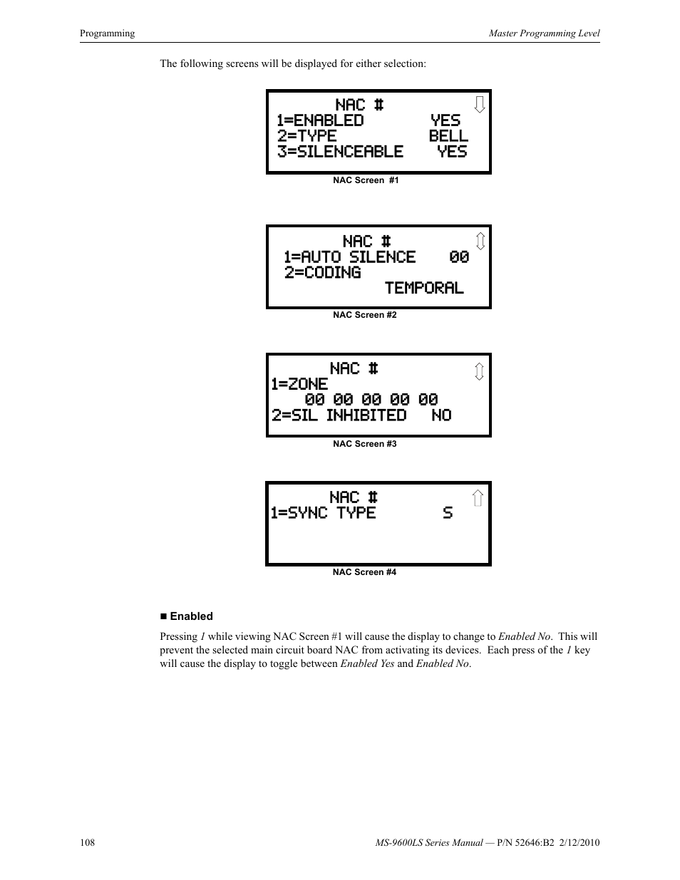 Fire-Lite MS-9600LSC Addressable Fire Alarm Control Panel User Manual | Page 108 / 208