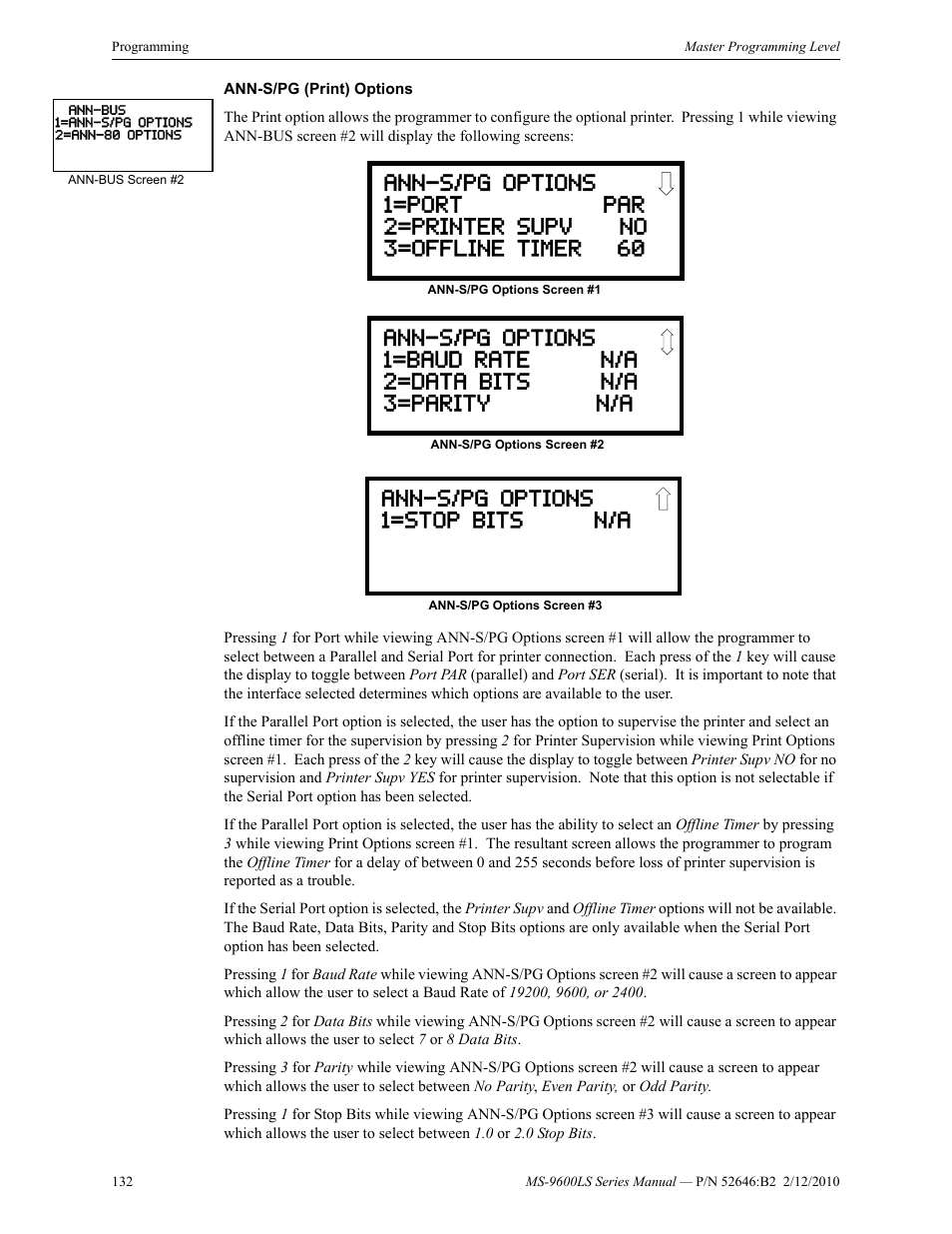 Fire-Lite MS-9600LSC Addressable Fire Alarm Control Panel User Manual | Page 132 / 208