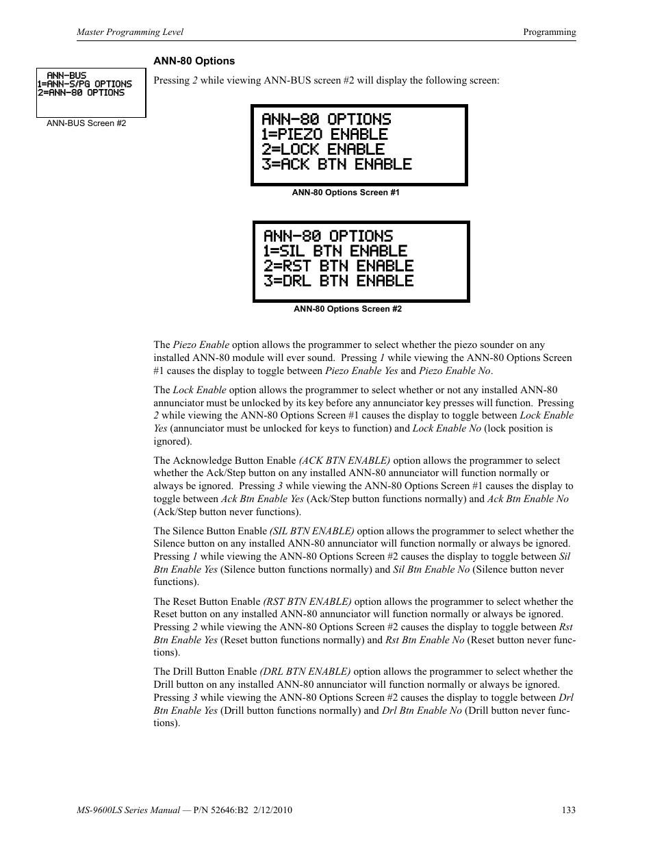 Fire-Lite MS-9600LSC Addressable Fire Alarm Control Panel User Manual | Page 133 / 208