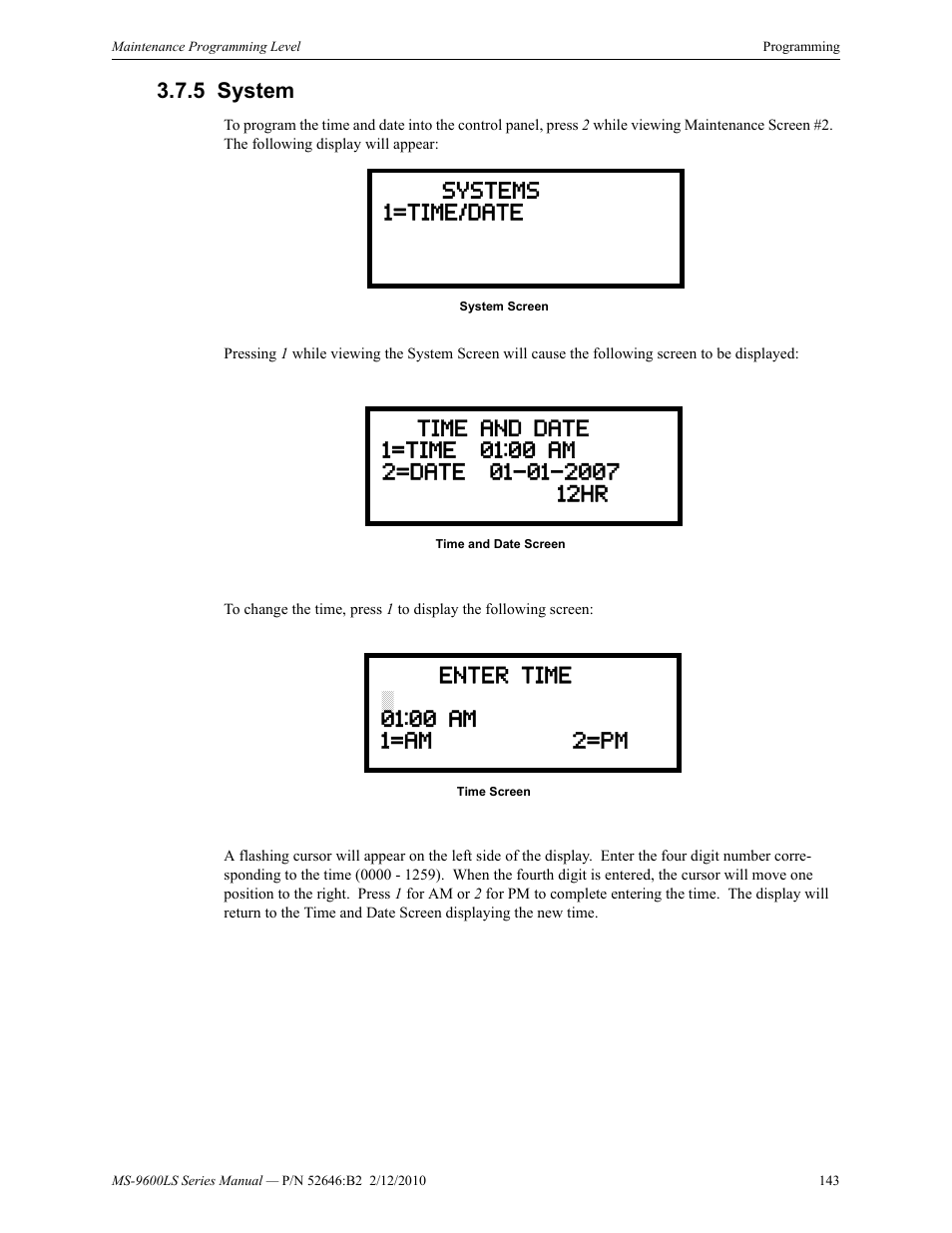 5 system, System | Fire-Lite MS-9600LSC Addressable Fire Alarm Control Panel User Manual | Page 143 / 208