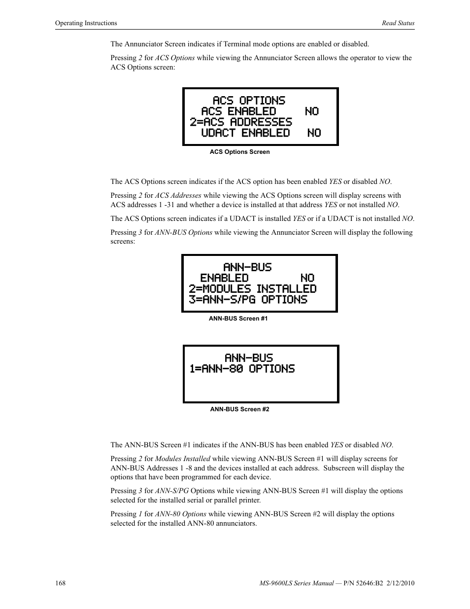 Fire-Lite MS-9600LSC Addressable Fire Alarm Control Panel User Manual | Page 168 / 208