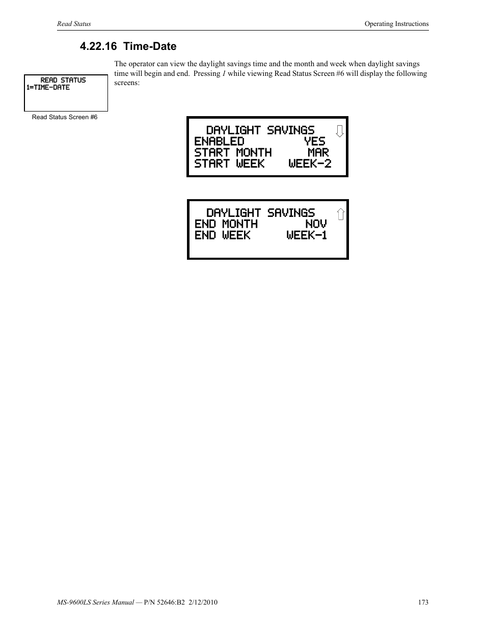 16 time-date, Time-date | Fire-Lite MS-9600LSC Addressable Fire Alarm Control Panel User Manual | Page 173 / 208