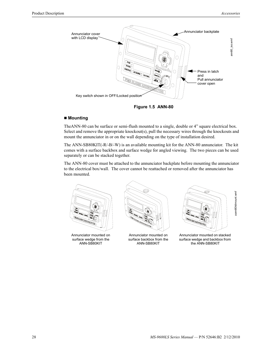 Figure 1.5 ann-80 | Fire-Lite MS-9600LSC Addressable Fire Alarm Control Panel User Manual | Page 28 / 208