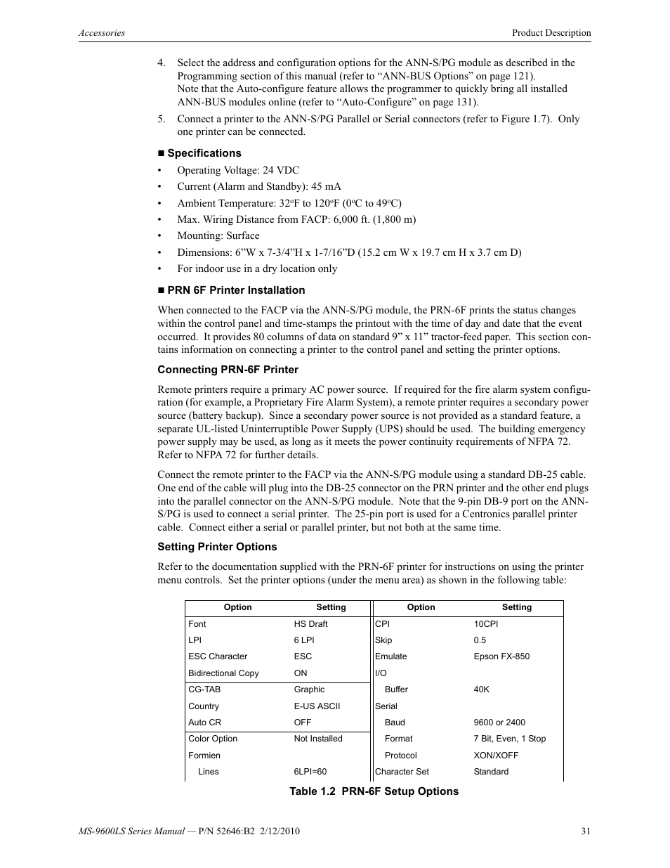 Fire-Lite MS-9600LSC Addressable Fire Alarm Control Panel User Manual | Page 31 / 208