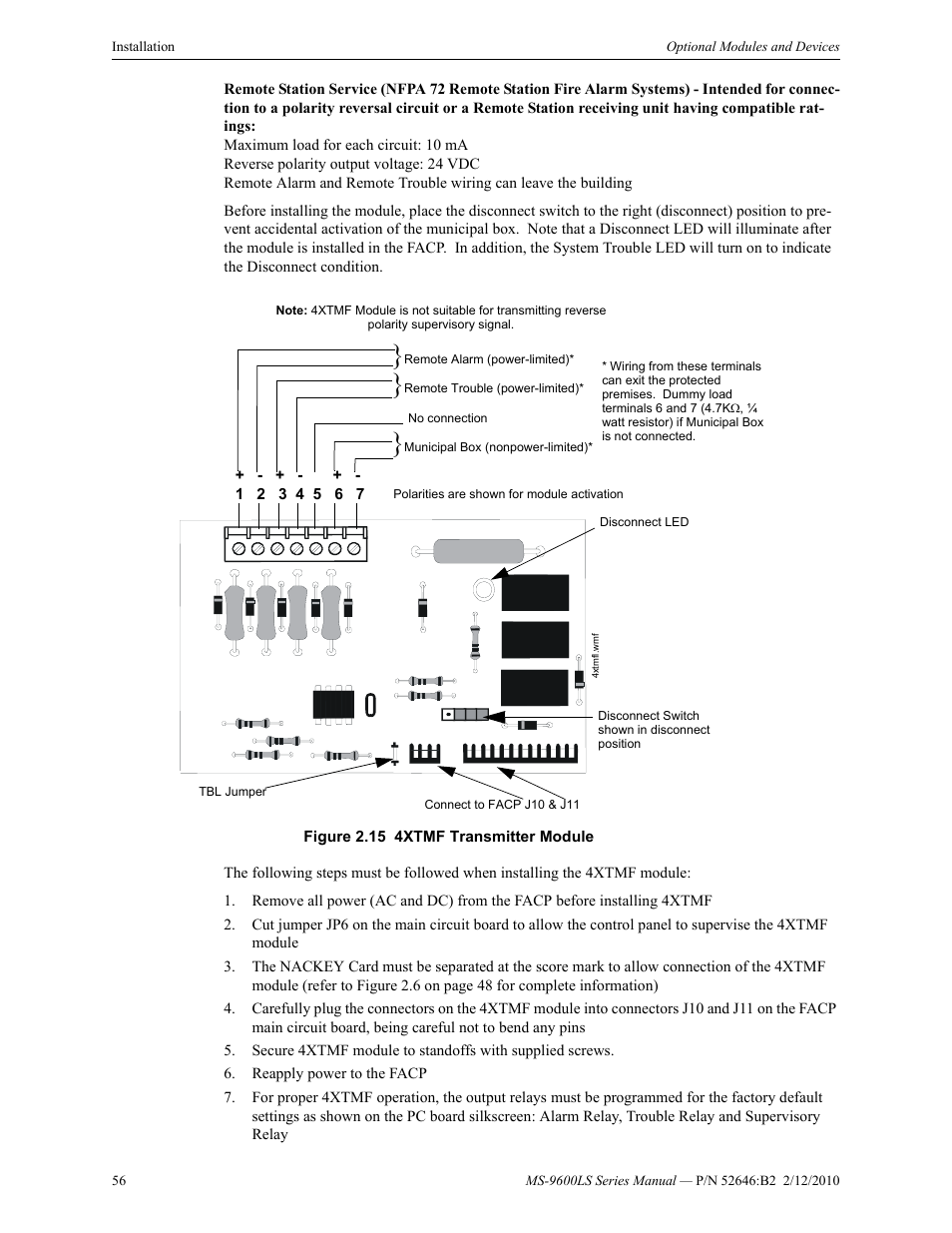 Fire-Lite MS-9600LSC Addressable Fire Alarm Control Panel User Manual | Page 56 / 208