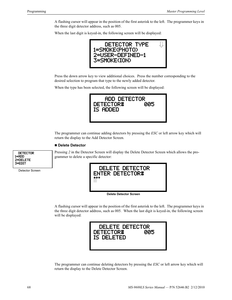 Fire-Lite MS-9600LSC Addressable Fire Alarm Control Panel User Manual | Page 68 / 208