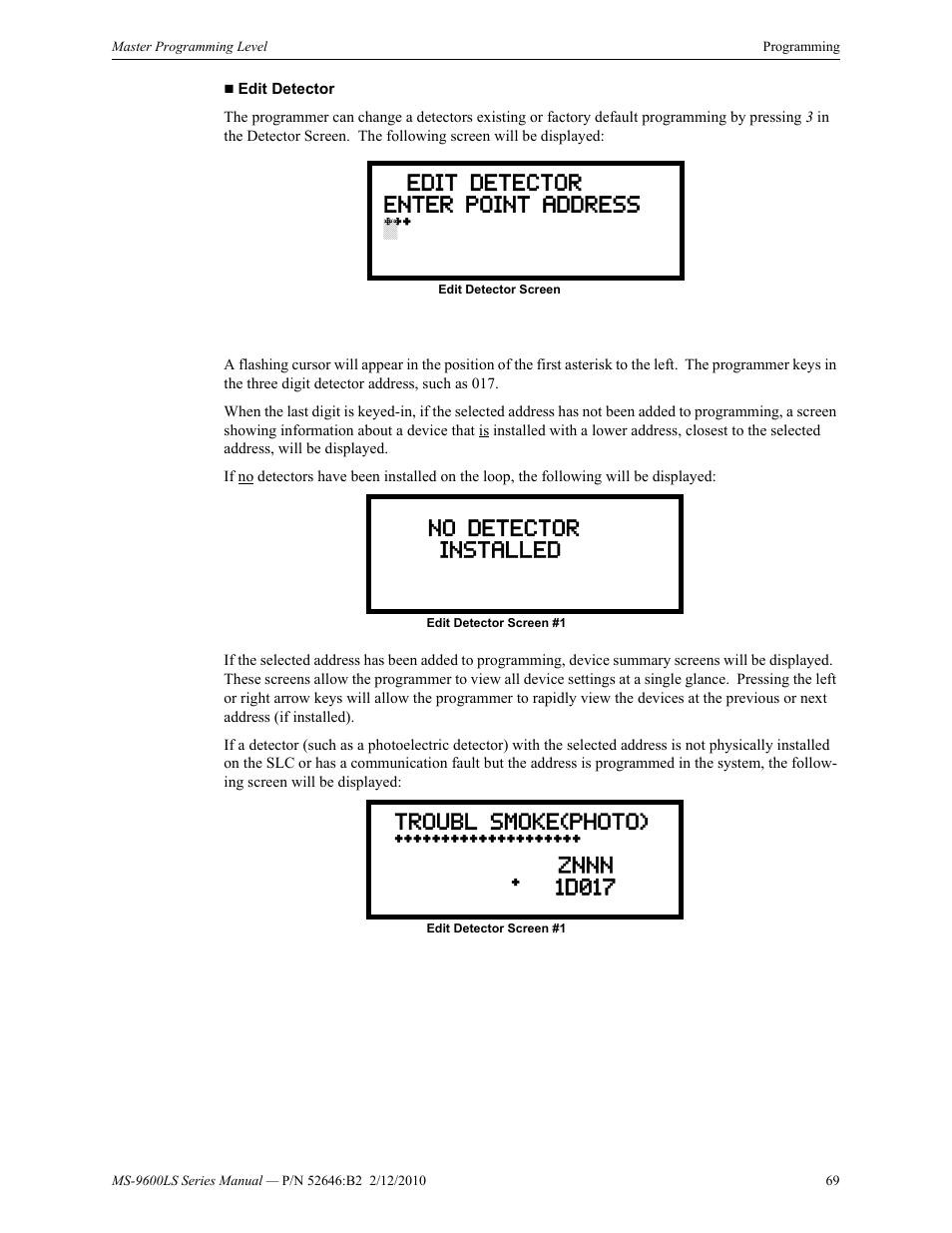 Fire-Lite MS-9600LSC Addressable Fire Alarm Control Panel User Manual | Page 69 / 208