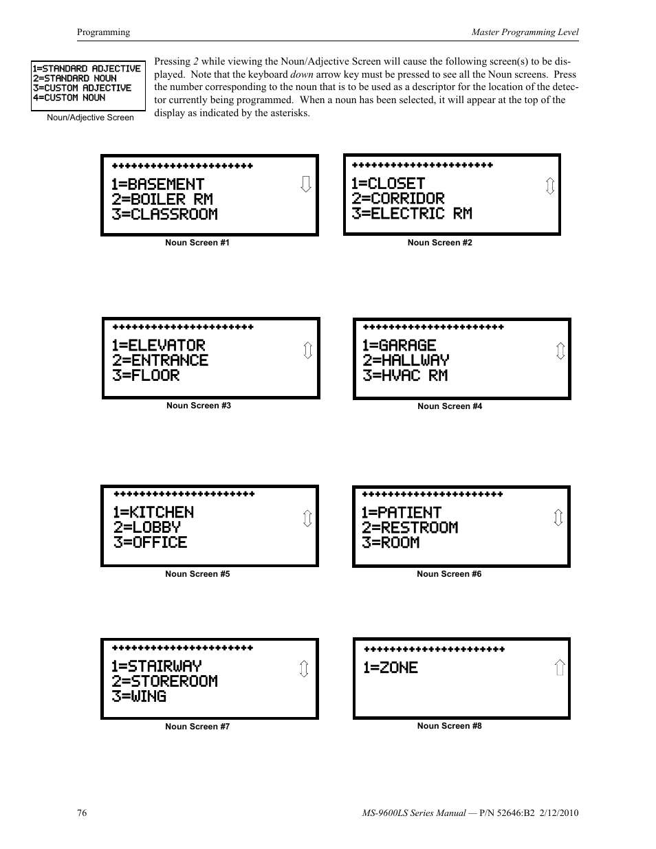 Fire-Lite MS-9600LSC Addressable Fire Alarm Control Panel User Manual | Page 76 / 208