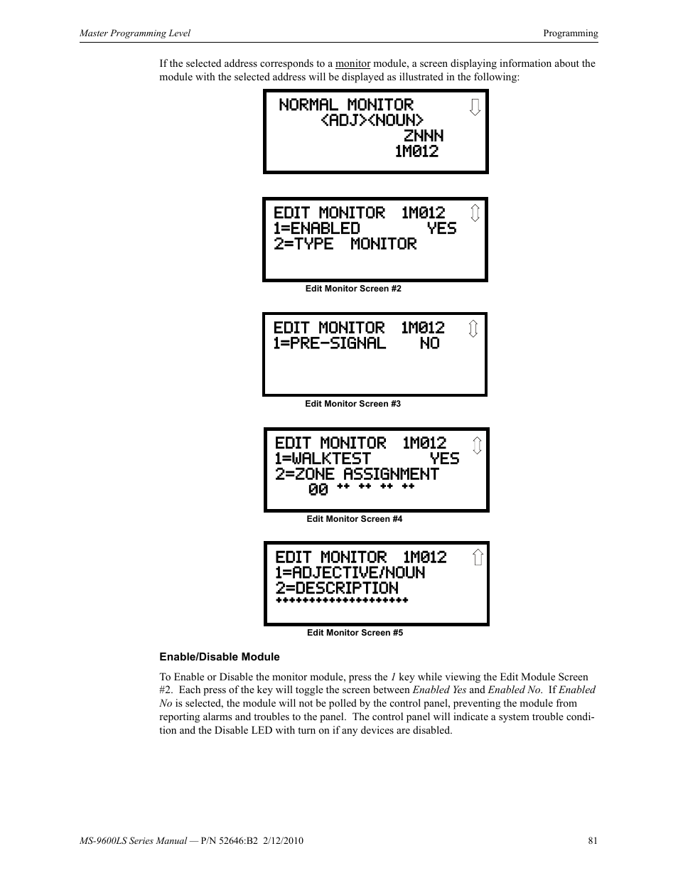 Fire-Lite MS-9600LSC Addressable Fire Alarm Control Panel User Manual | Page 81 / 208