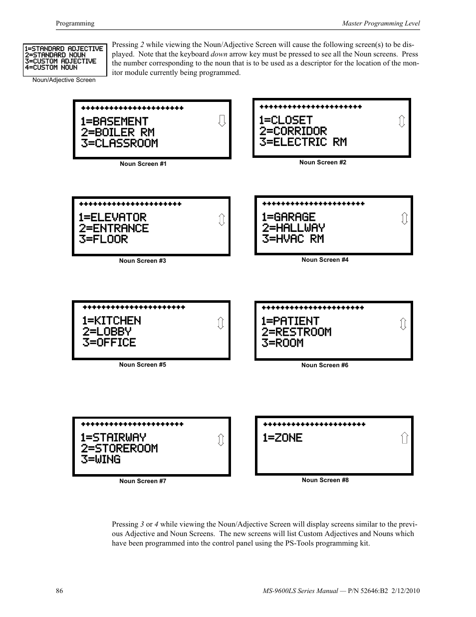 Fire-Lite MS-9600LSC Addressable Fire Alarm Control Panel User Manual | Page 86 / 208