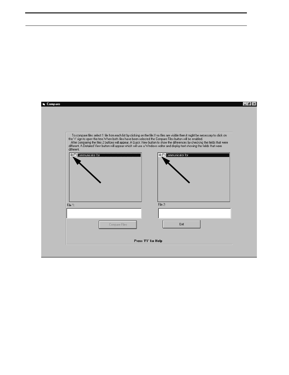 Chapter 8 utilities - compare, Figure 8-1: compare, Utilities - compare | Fire-Lite P K-411UD Windows-Based Off-Line Programming Utility User Manual | Page 57 / 68