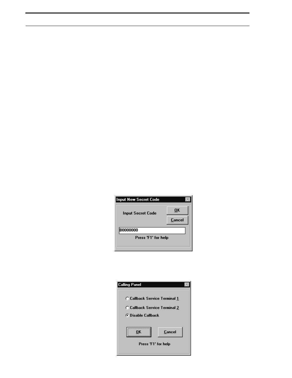 Chapter 9 security features, 1 secret code, Figure 9-1: secret code | Figure 9-2: downloading secret code, Security features | Fire-Lite P K-411UD Windows-Based Off-Line Programming Utility User Manual | Page 61 / 68