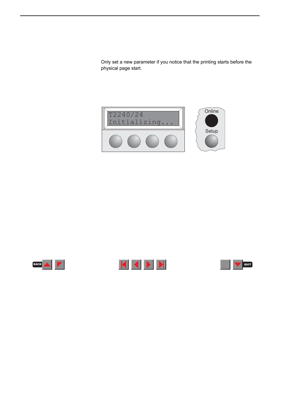 Mechanical adjustments to the printer, Setting the basical top margin and l/r adjustment, Mechanical adjust- ments to the printer | Fire-Lite PRN-6 Reference-Manual User Manual | Page 64 / 107